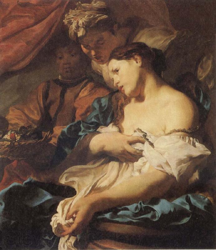 LISS, Johann The Death of Cleopatra France oil painting art